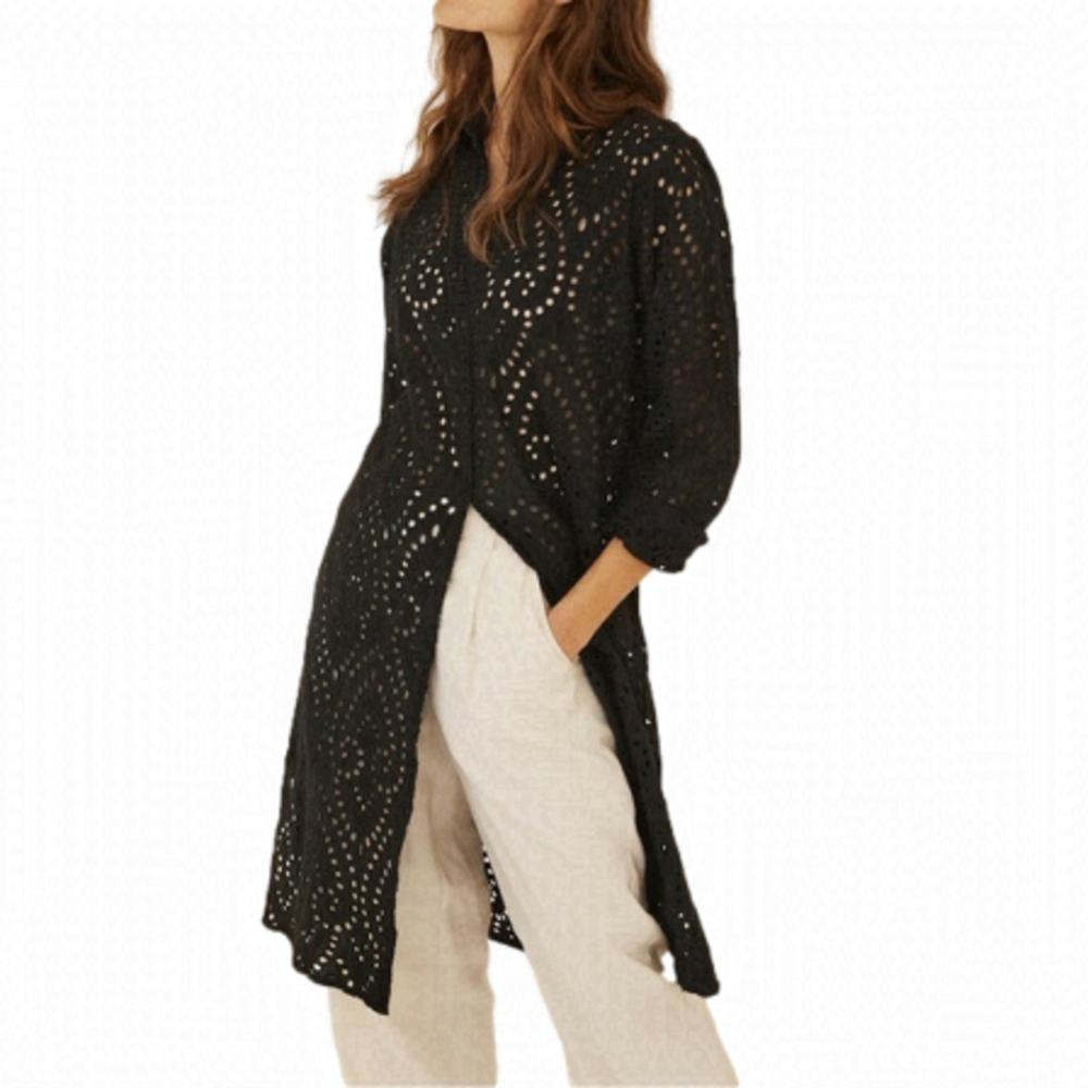 [Part Two Copenhagen] Bondis Black Eyelet Tunic 36